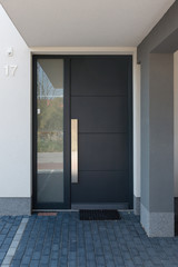 Fototapeta premium Modern house entrance