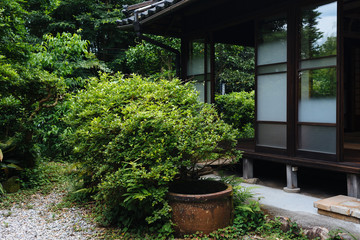 Japanese old wooden house in village 02