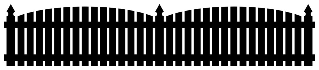 Fence silhouette.