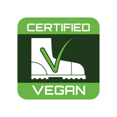 certified vegan product cruelty free logo. vector illustration