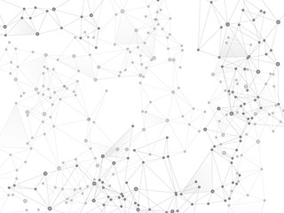 Gometric plexus structure cybernetic concept.