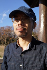 キャップ　帽子　メガネ　男性　成人　