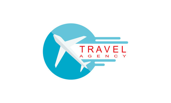 travel plane logo vector