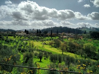 Obraz premium Tuscan landscape shot from Boboli Gardens, Florence, Italy