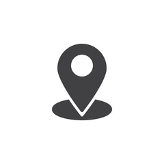 Map marker vector icon. filled flat sign for mobile concept and web design. Location pin simple solid icon. Symbol, logo illustration. Pixel perfect vector graphics