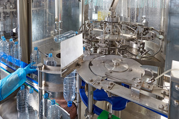 Water bottling line for processing and bottling pure mineral water