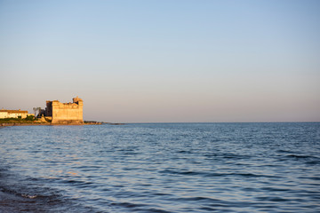 Obraz premium beautiful sea of Lazio on a sunny summer day