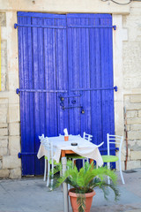 Ansichten von Zypern, Tür, Restaurant