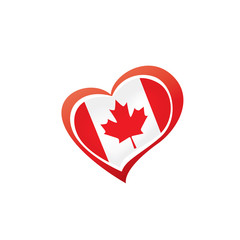 Canada flag, vector illustration on a white background