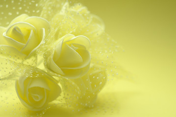 yellow background with yellow roses
