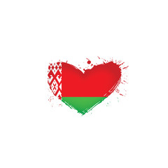 Belarus flag, vector illustration on a white background