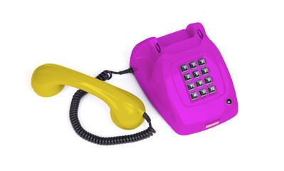 Vintage telephone - Multi colored