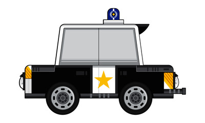 Cartoon Police Car Illustration