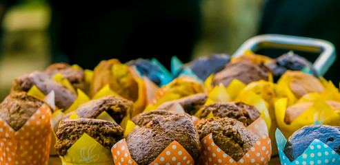 board of breakfast muffins for catering