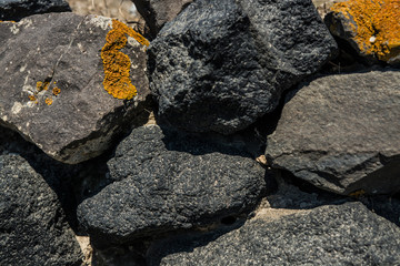 Santorini Fira, Greece - volcanic rocks