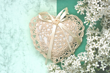 Spring branch lilac flowers