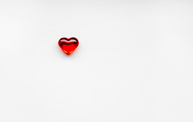 St. Valentine's Day background with red heart