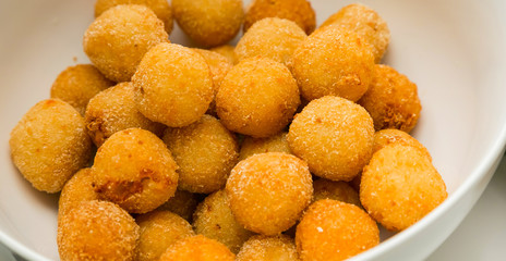 deep fired cheese balls for catering at a corporate event