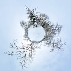 Winterlandschaft 360 Grad Panorama 2