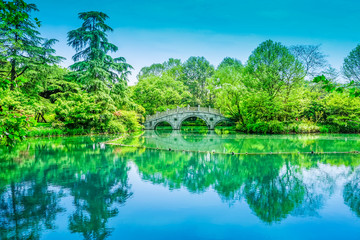 The Beautiful Landscape of West Lake in Hangzhou.. © zhouyilu