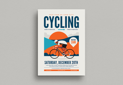 Cycling Event Flyer Layout