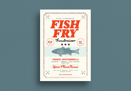 Fish Fry Fundraiser Flyer Layout