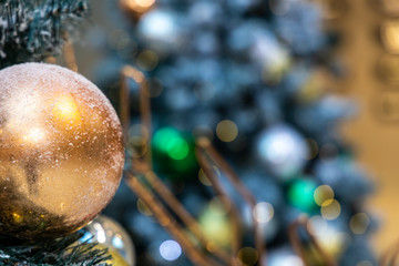 Christmas background with christmass balls - Soft focus