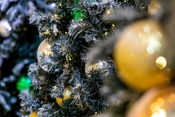 Christmas background with christmass balls - Soft focus