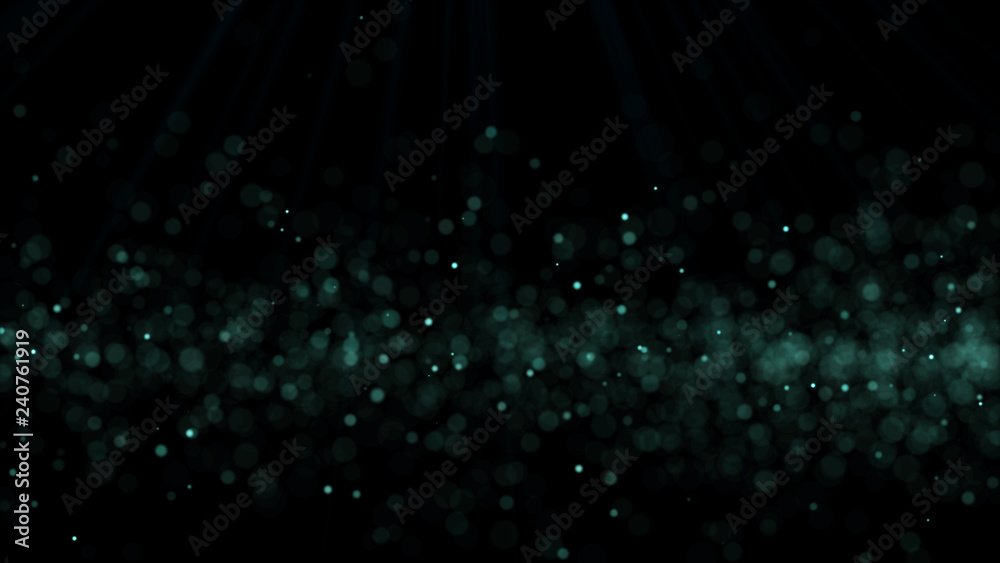 Poster dust particles. abstract background of particles. 3d rendering. dots background. futuristic digital 