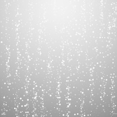 Random white dots Christmas background. Subtle fly