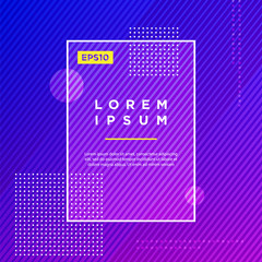 Abstract Minimal geometric vector multicolored background with dots and strip lines. Dynamic shapes composition. Eps10 vector