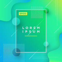 Abstract Minimal geometric vector multicolored background with shadow, dots and lines. Dynamic shapes composition. Eps10 vector