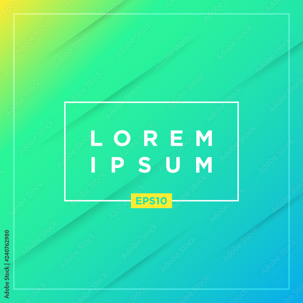 Poster Abstract Minimal geometric vector multicolored background with shadow and lines. Dynamic shapes composition. Eps10 vector
