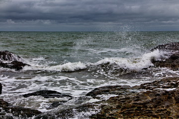 Caspian Sea, Caspian coast in the village of Zagulba