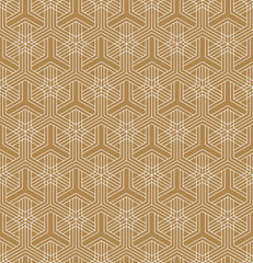 Seamless abstract pattern based on Japanese ornament Kumiko