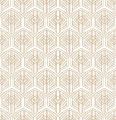 Seamless pattern based on Japanese ornament Kumiko