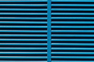 blue window blinds