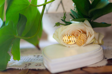 The groom's cufflinks
