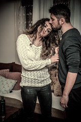 Man comes drunk home and starts abusing and hitting his wife