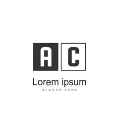 Initial Letter AC Logo Template Vector Design
