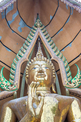 buddha statue in the Tiger Cave Temple (Wat Tham Sua) Kanchanburi, Thailand