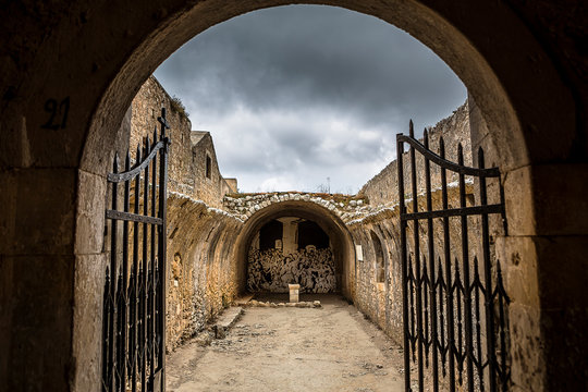 A sacred place of Arkadi Monastery, Crete, Greece