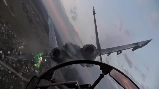 Fighters one after another