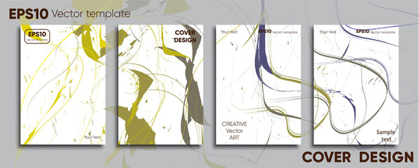Creative colored cover. Cover design. Cool background. Cover design. Pastel colored lines.