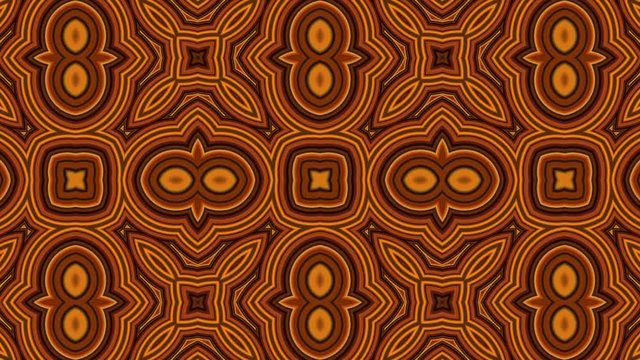 Looping earth tone kaleidoscope pattern