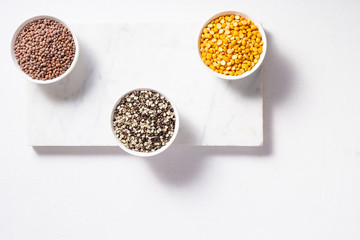 Raw Pulses Or Lentils - Sabut Masoor, Chana, Urad 