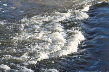 Beautiful waterside view of river flowing.