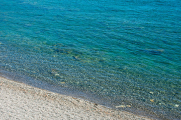 Fototapeta premium beautiful landscape Phaselis Beach in Antalya, Turkey 