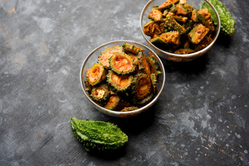 Karela Achar / Bitter Gourd Pickle, popular Indian recipe