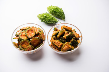 Karela Achar / Bitter Gourd Pickle, popular Indian recipe